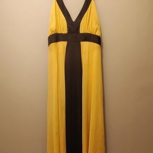 Jonathan Martin Yellow Black Size 16 Woman's Dress